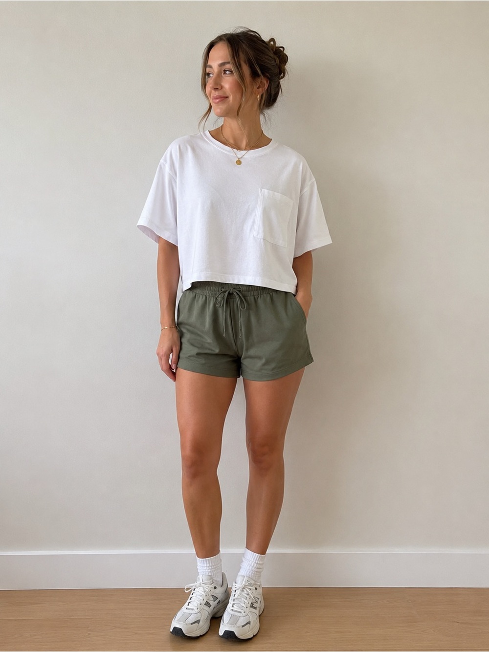 Johnny Was Calme White Short Sleeve Boxy Tee Size L & XL